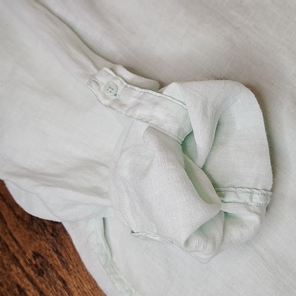 GAP Linen Button Down Shirt Tunic Style - Picture 3 of 5